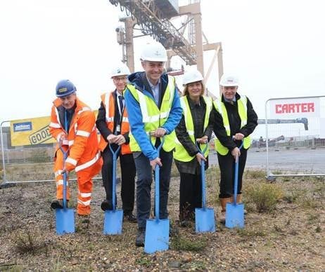 Construction starts on new offshore wind base at Harwich International