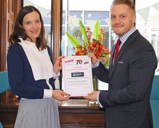 Attwells Solicitors have pledged to support Age UK Suffolk during the 12 weeks self-isolation