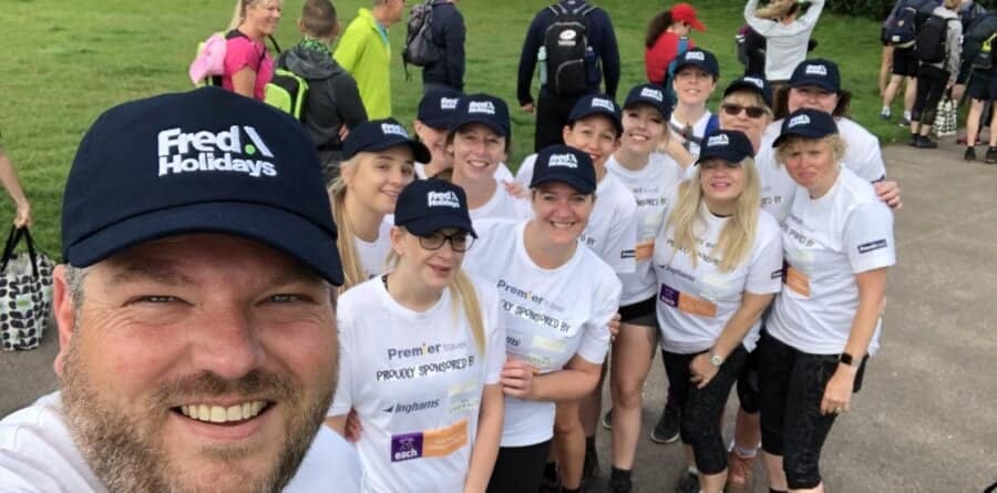 More than 100 employees from Cambridgeshire-based Premier Travel walk nearly 25,000 miles in aid of EACH